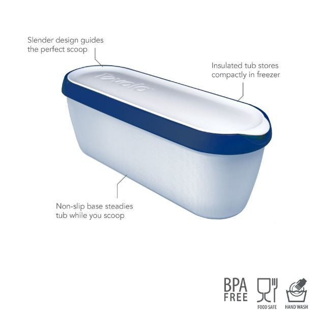 Tovolo Glide-A-Scoop Ice Cream Tub - 1.5 quart - Indigo