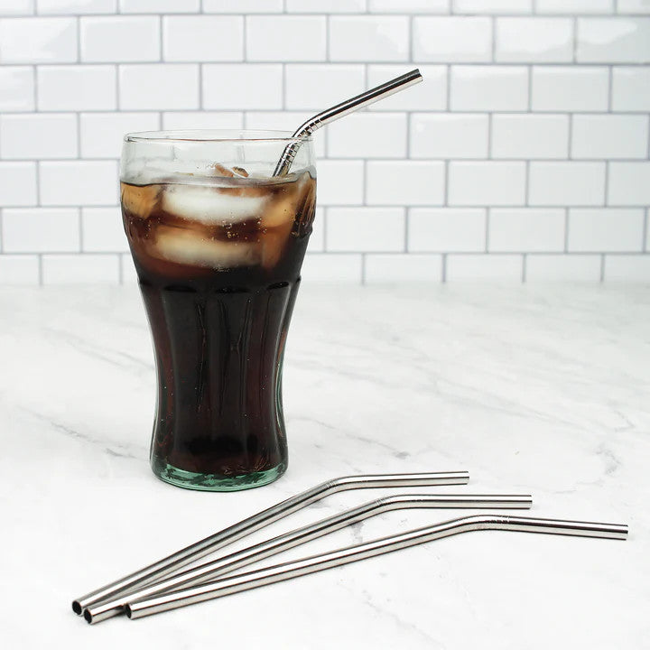 RSVP Stainless Steel Straws - Set of 4