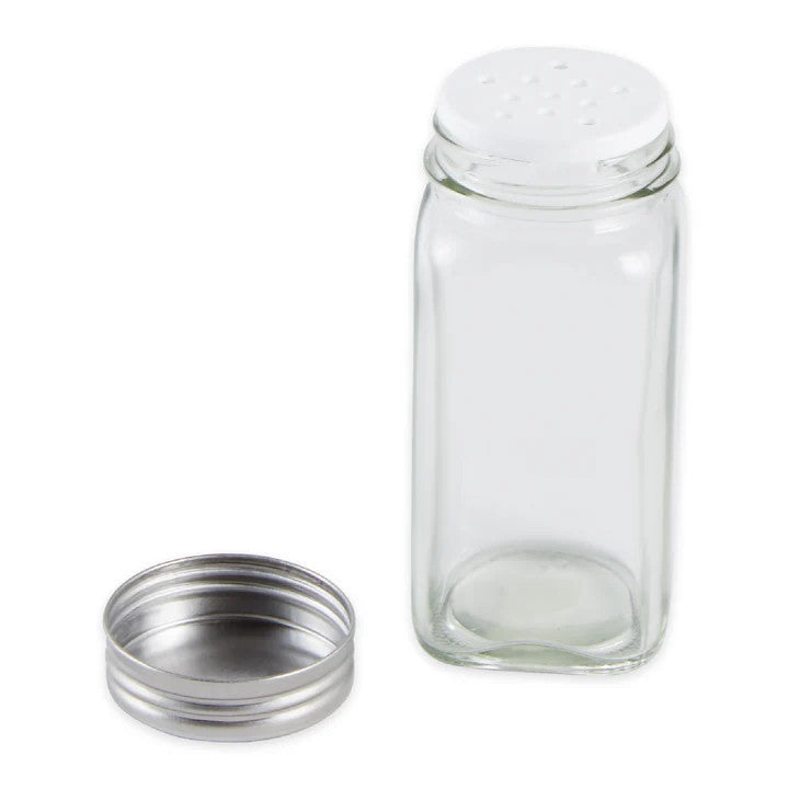 RSVP Square Glass Spice Bottle