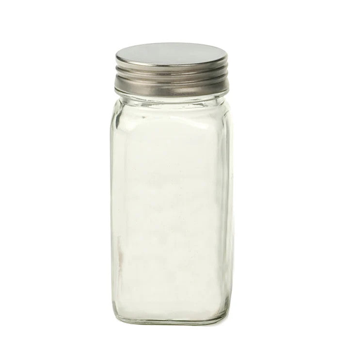 RSVP Square Glass Spice Bottle