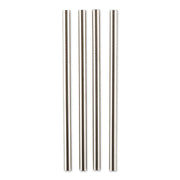 RSVP Short Stainless Steel Straws - 5” - Set of 4