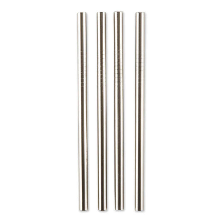 RSVP Short Stainless Steel Straws - 5” - Set of 4