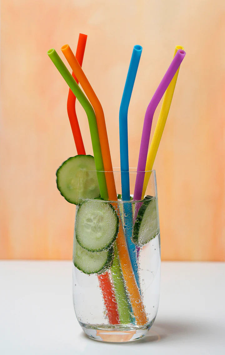 RSVP Silicone Drinking Straws - Set of 6
