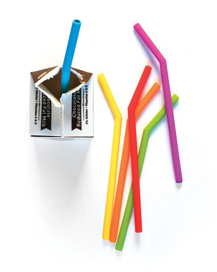 RSVP Silicone Straws 6” - Set of 6