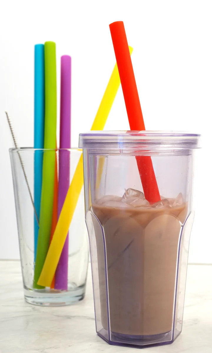 RSVP Silicone Smoothie Straws - Set of 6