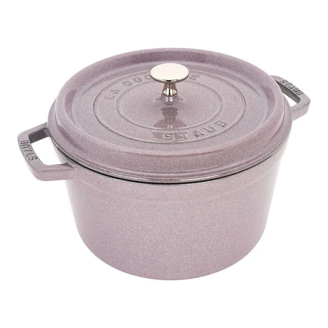 Staub Cast Iron 5 qt. Round Tall Cocotte - Lilac