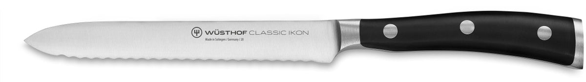 Wusthof Classic Ikon 5 inch Serrated Utility Knife