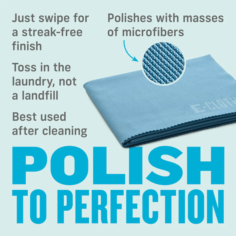 E-Cloth Glass and Polishing Cloth - Alaskan Blue