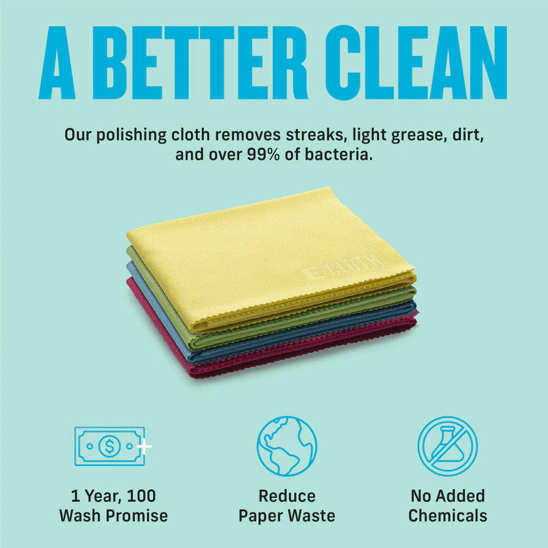 E-Cloth Glass and Polishing Cloth - Set of 4