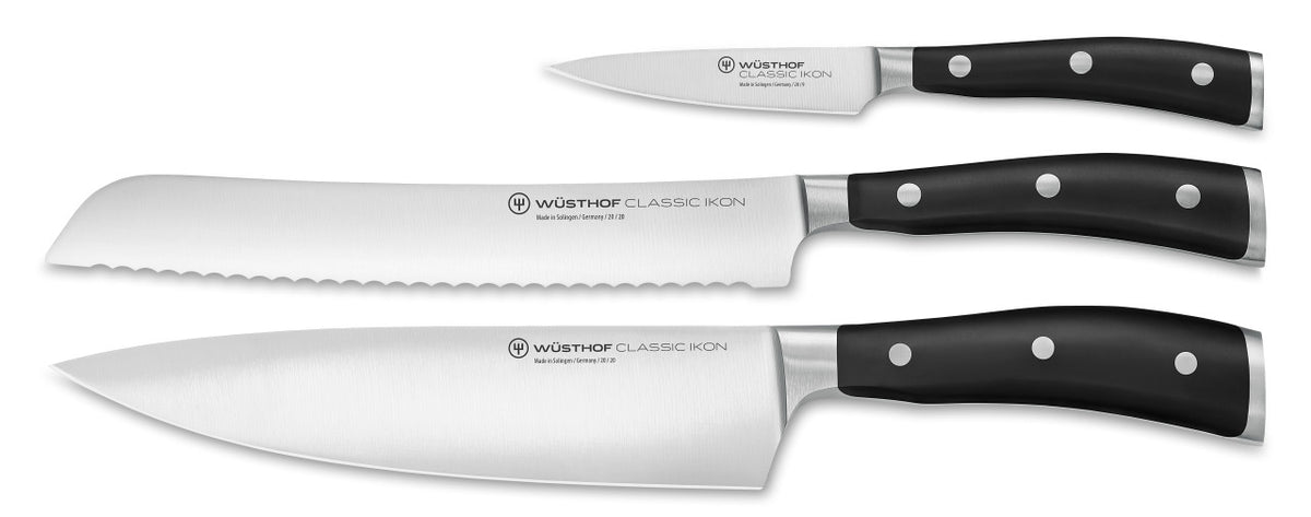 Wusthof Classic Ikon 3 Piece Knife Starter Set