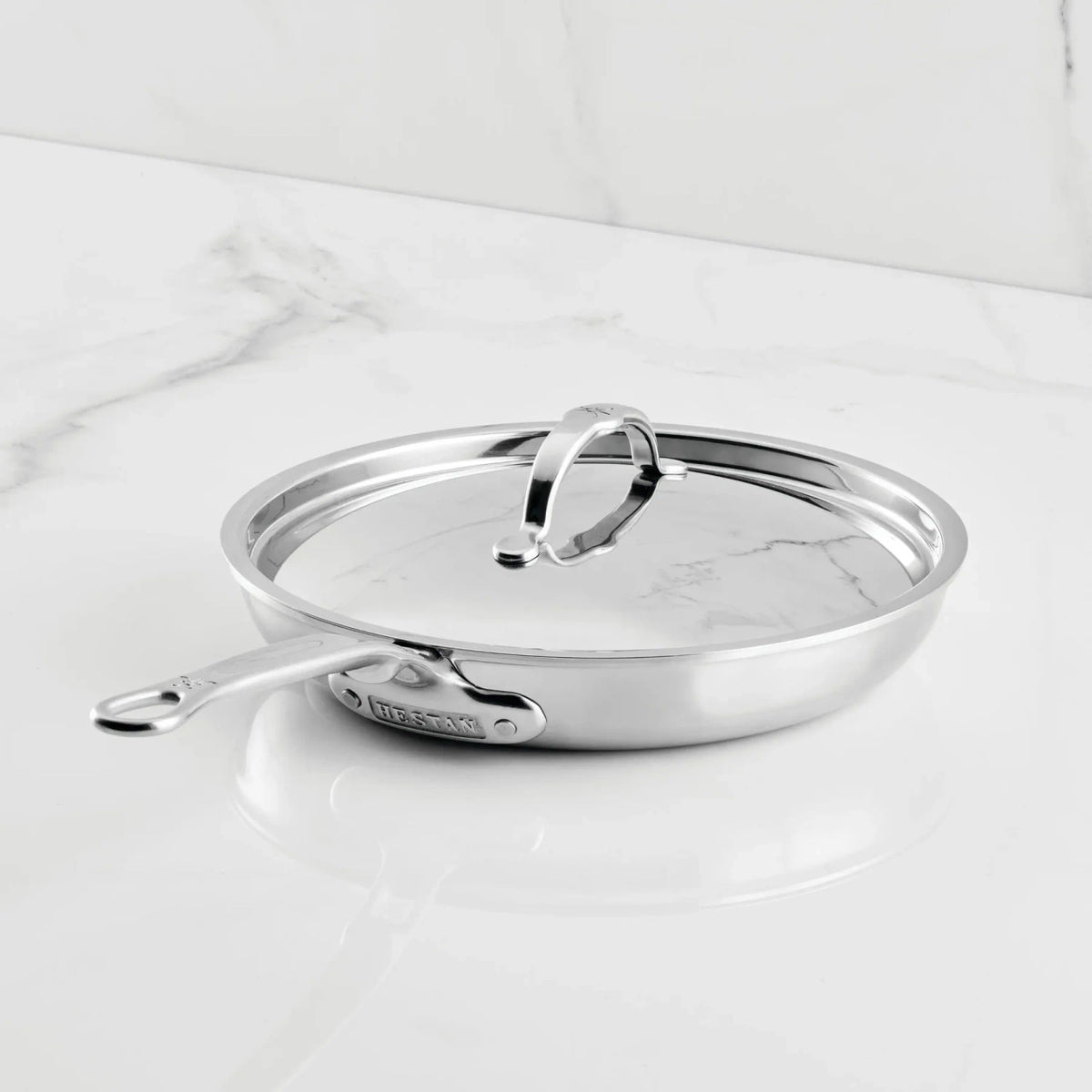 Hestan ProBond Luxe Polished Clad 11 inch Skillet with Lid