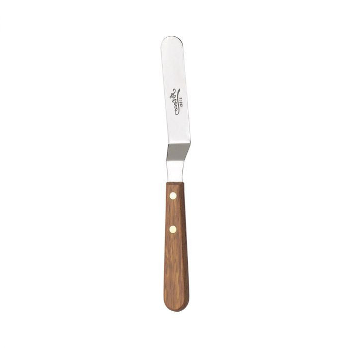 Ateco 4.5” Offset Spatula, Wood Handle