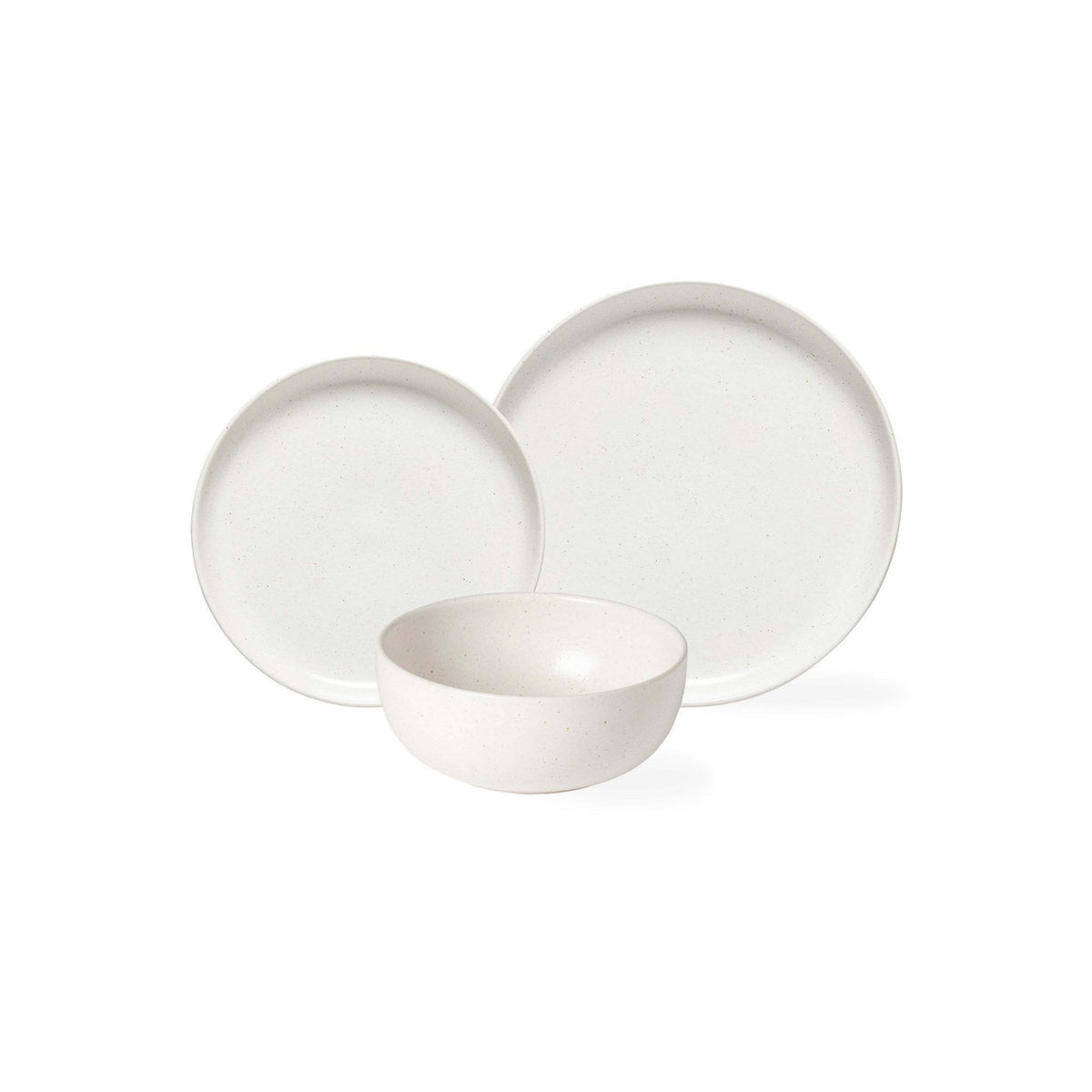 Casafina Pacifica 12 Piece Dinnerware Set With Cereal Bowl - Salt