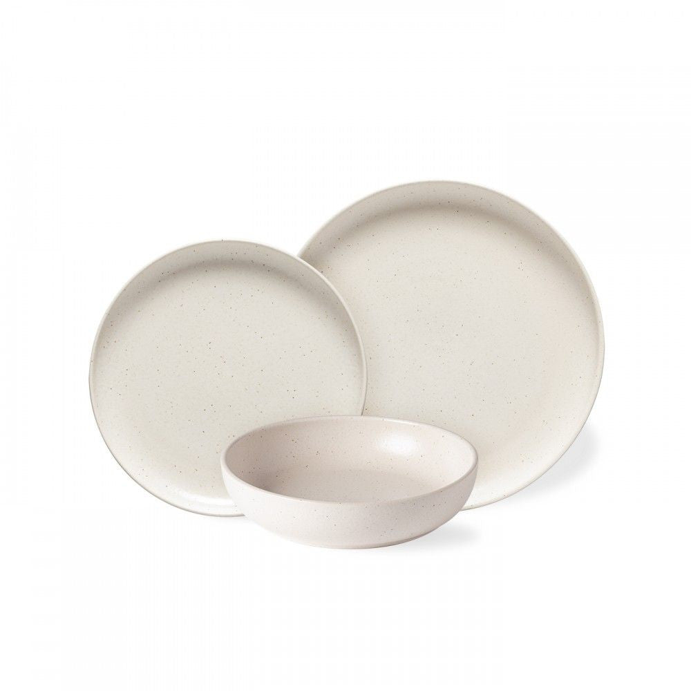 Casafina Pacifica 12 Piece Dinnerware Set With Pasta Bowl - Vanilla