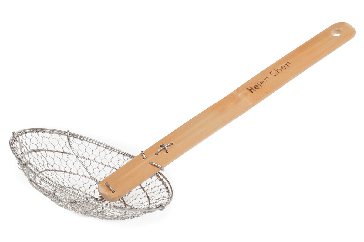 Helen's Asian Kitchen Spider Skimmer with Bamboo Handle
