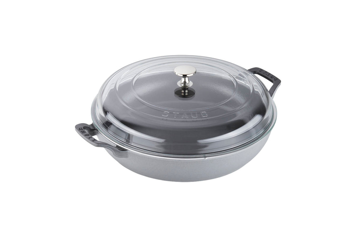Staub Cast Iron 3.5 qt. Braisers with Glass Lid