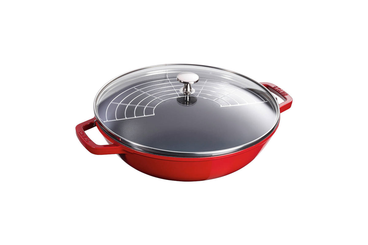 Staub Cast Iron 4.5 qt. Perfect Pans with Glass Lid