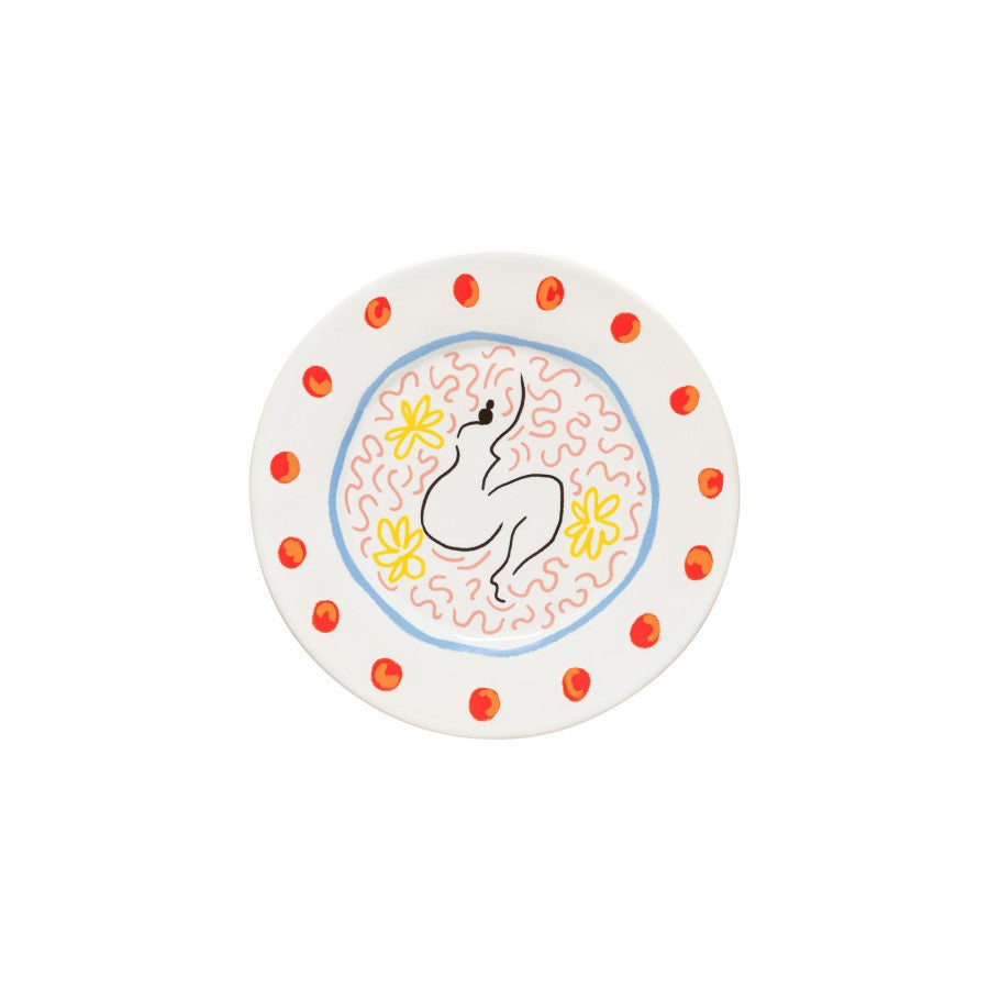 Casafina Summer Bliss Lady 9" Inch Salad Plate - Set of 6