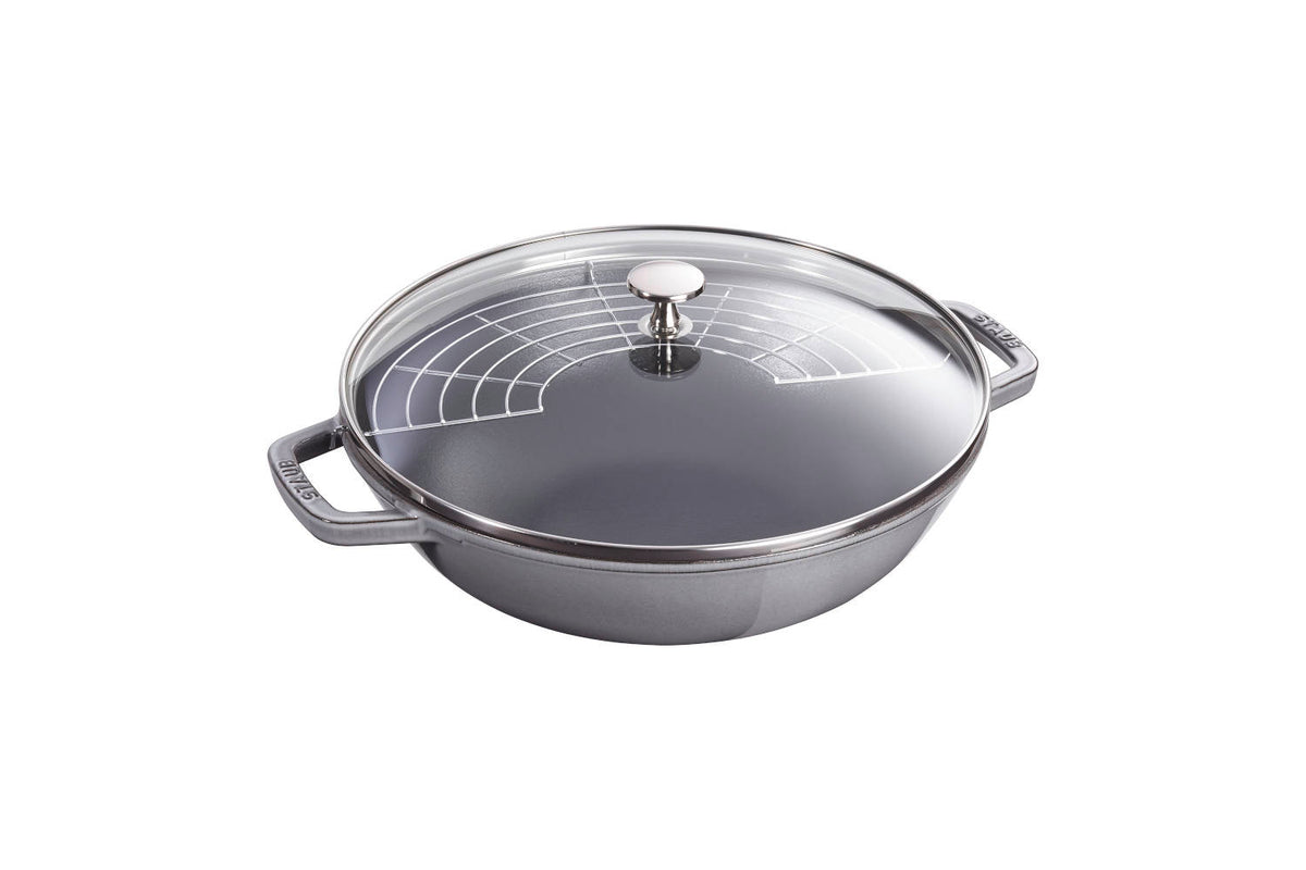Staub Cast Iron 4.5 qt. Perfect Pans with Glass Lid