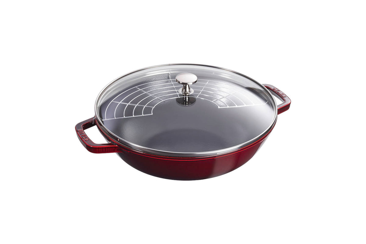 Staub Cast Iron 4.5 qt. Perfect Pans with Glass Lid