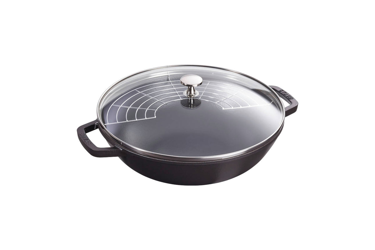 Staub Cast Iron 4.5 qt. Perfect Pans with Glass Lid