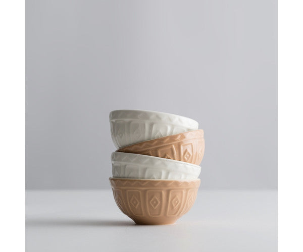 Mason Cash Cane and Cream Prep Bowls - Set of 4