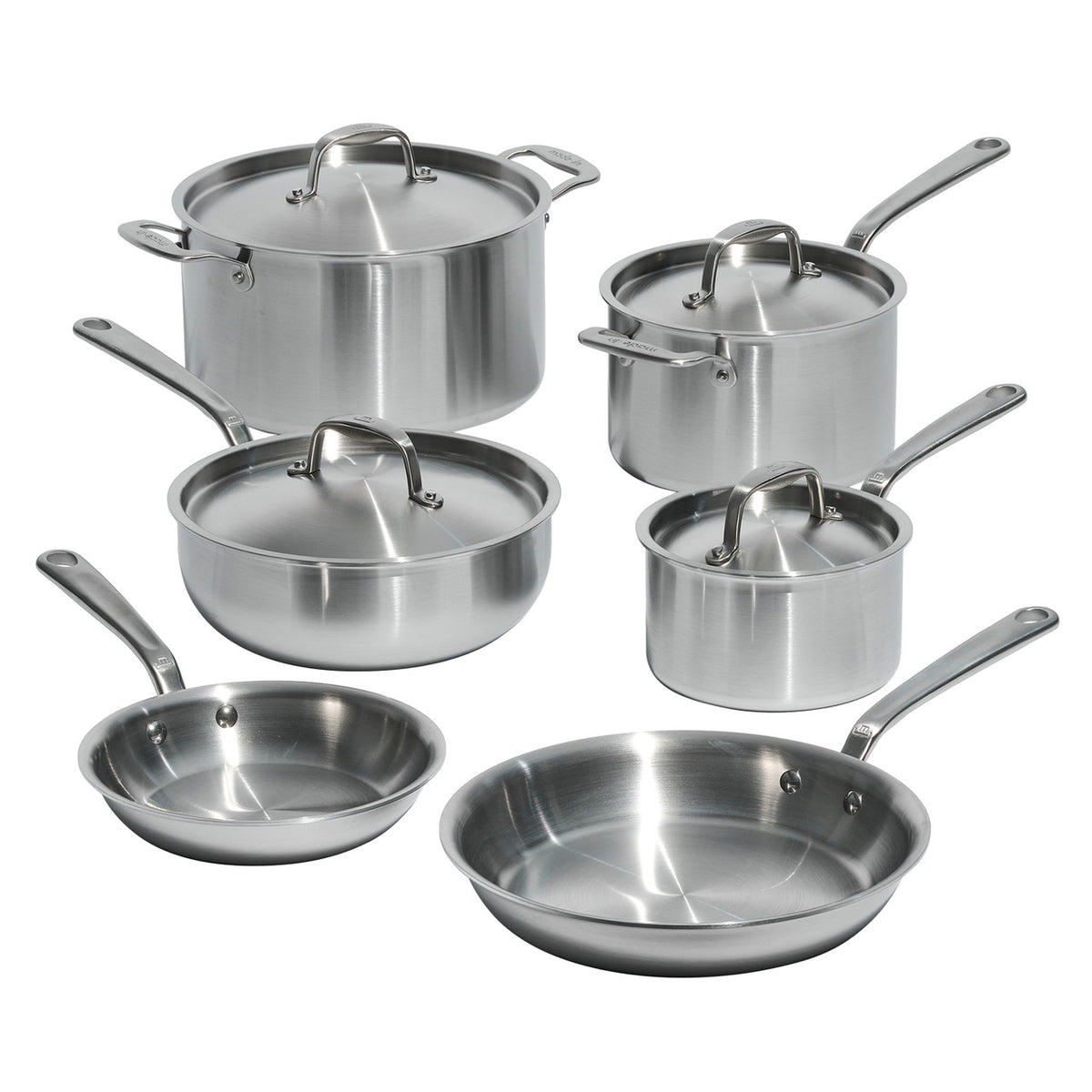 Made In Stainless Clad 10 Piece Cookware Set