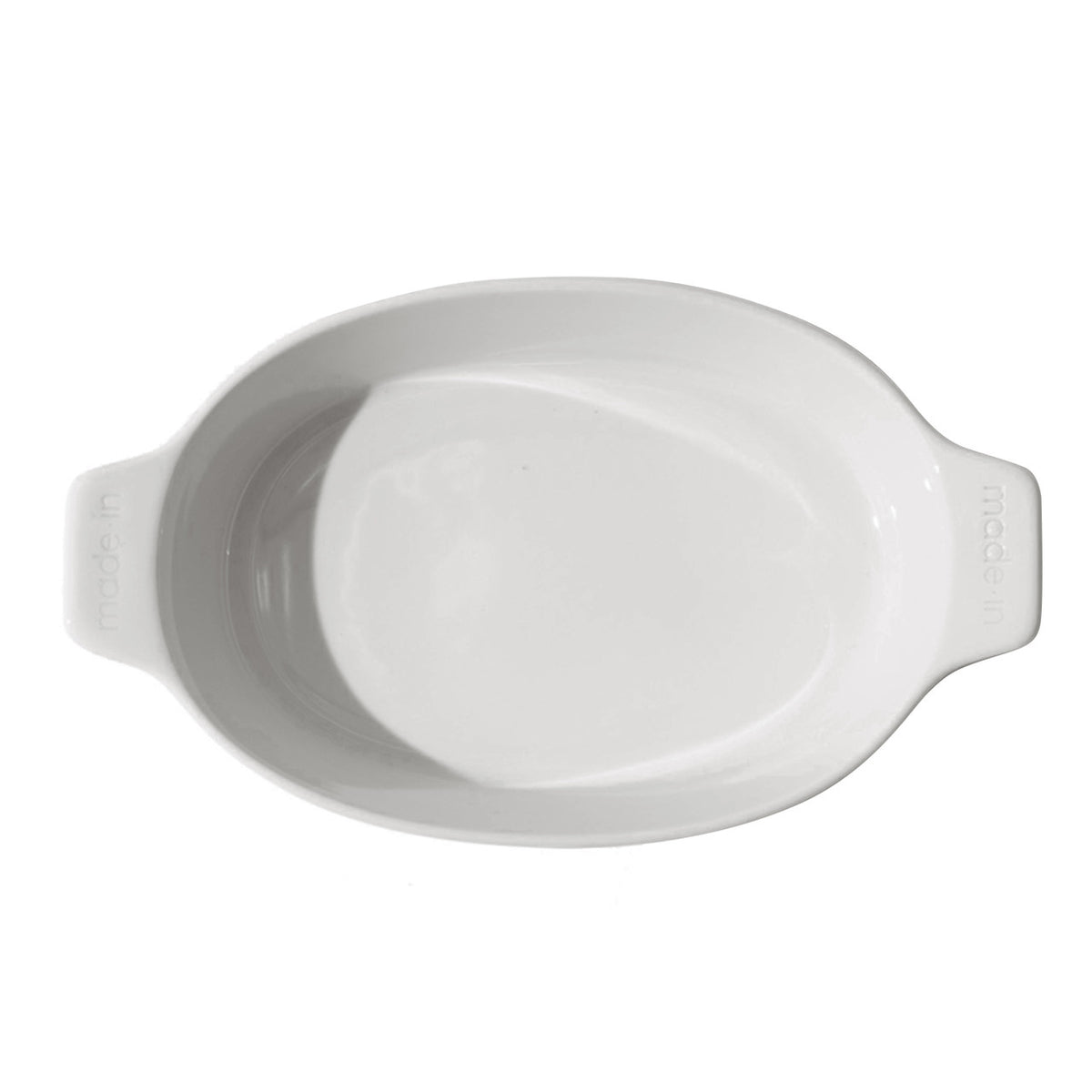 Made In 10 x 6.6 inch Oval Baker - White