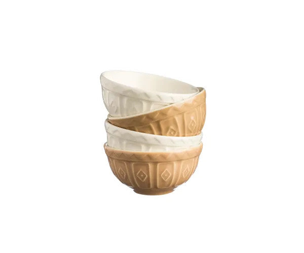 Mason Cash Cane and Cream Prep Bowls - Set of 4