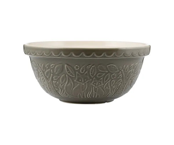 Mason Cash In the Forest 4.25 Quart Mixing Bowl - Gray Fox
