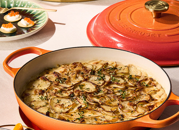 Le Creuset Limited Edition Signature Cast Iron 3.5 qt. Braiser - Flamme Doree