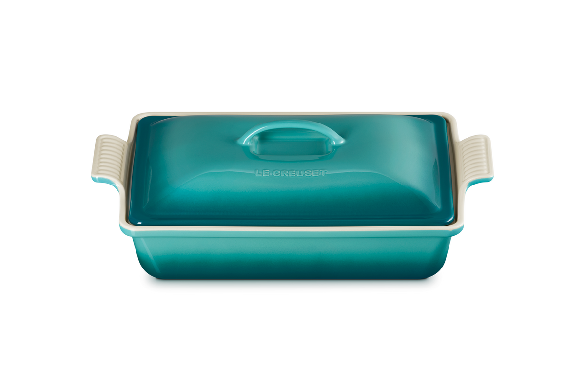 Le Creuset Stoneware Heritage 4 qt. Covered Rectangular Casserole - Riviera