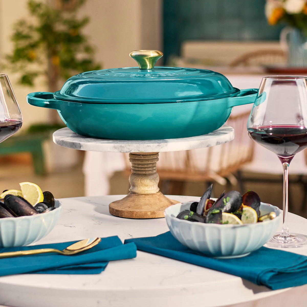 Le Creuset Signature Cast Iron Braisers - Riviera