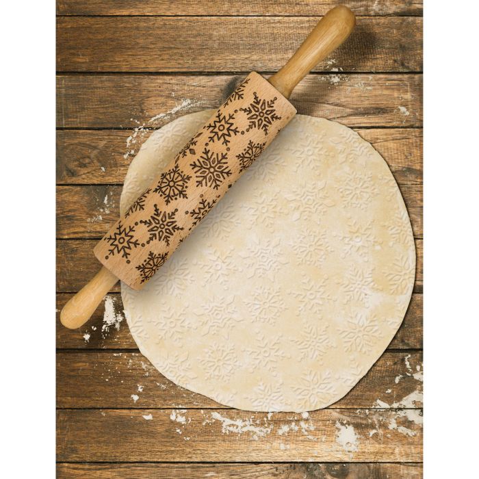 Mrs. Anderson’s Snowflake Design Rolling Pin - 8”
