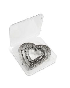 Mrs. Anderson’s Baking Heart Cutter with Storage Container - Set of 5