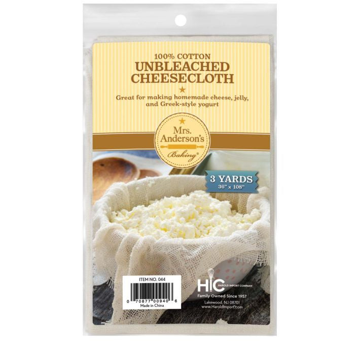 Unbleached Cheesecloth, 3 Sq Yards