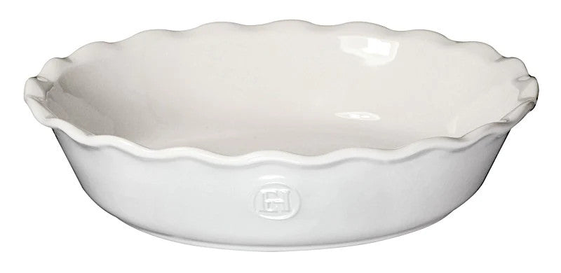 Emile Henry 9" Pie Dish - White