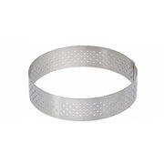 DeBuyer Perforated Round Tart Ring - 4” Diameter