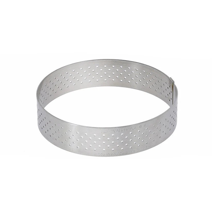 DeBuyer Perforated Round Tart Ring - 4” Diameter