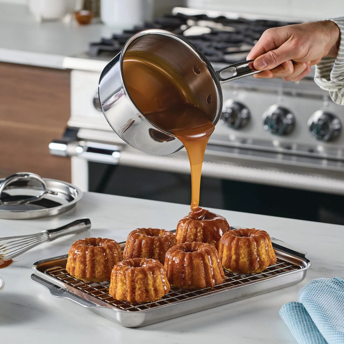 Hestan ProBond Luxe Polished Clad 1.5 Qt. Sauce Pan with Lid