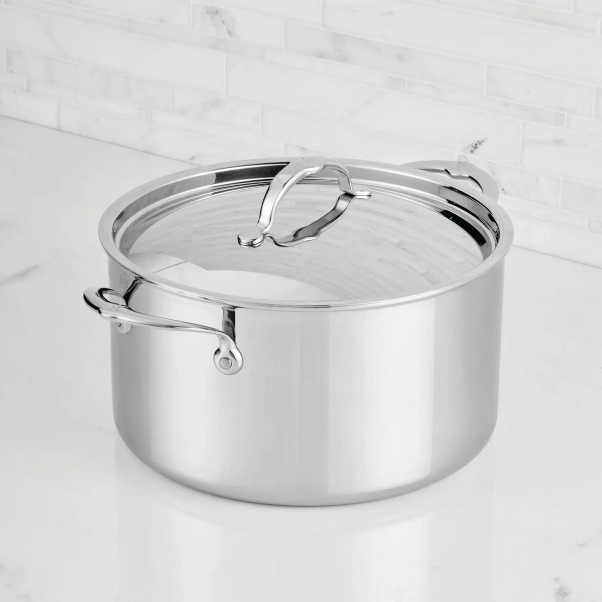 Hestan ProBond Luxe Polished Clad 12 Qt. Stockpot with Lid