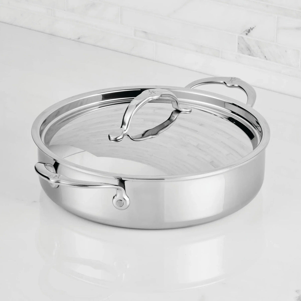 Hestan ProBond Luxe Polished Clad 3.5 Qt. Braiser with Lid