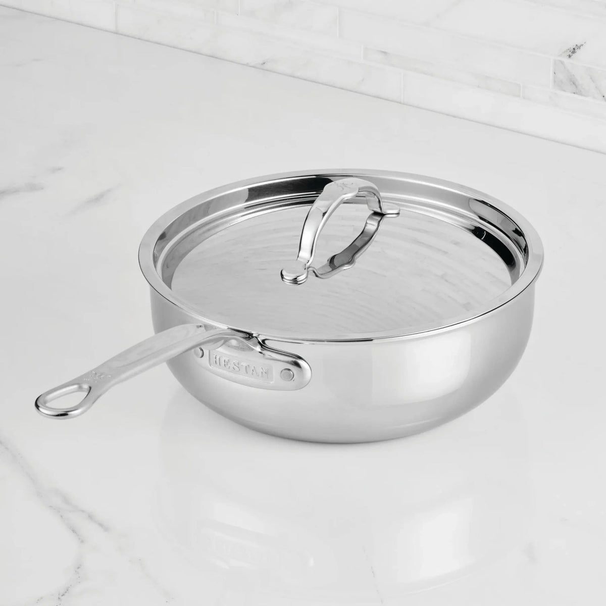 Hestan ProBond Luxe Polished Clad 3.5 Qt. Essential Pan with Lid
