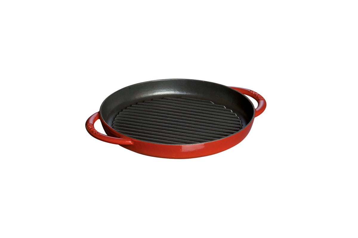 Staub Cast Iron 10 inch Round Double Handle Pure Grills