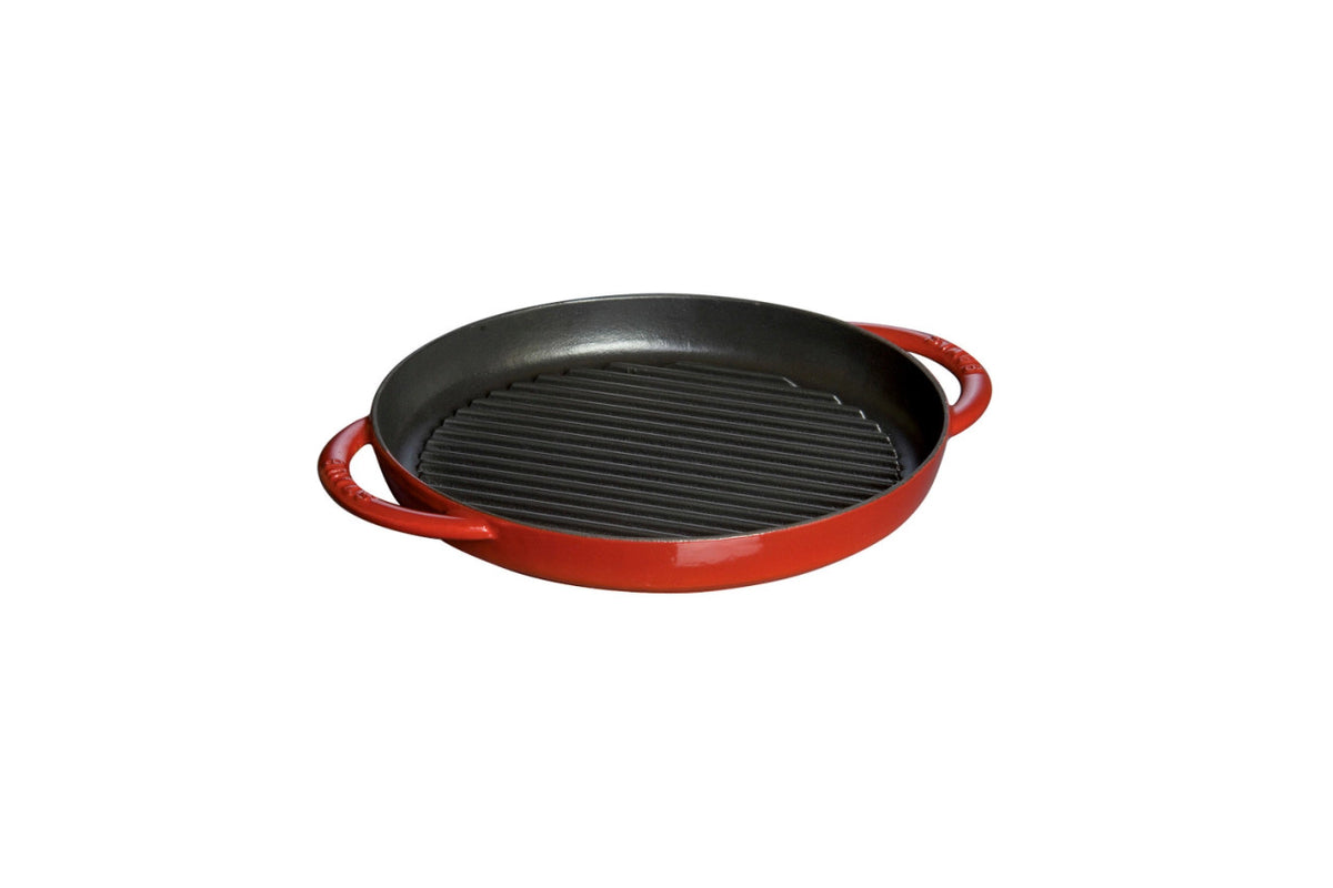 Staub Cast Iron 10 inch Round Double Handle Pure Grills