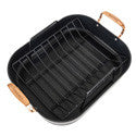Viking Roaster 3 Ply 16X13 Copper with 2 Piece Carving Set