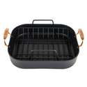 Viking Roaster 3 Ply 16X13 Copper with 2 Piece Carving Set