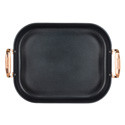 Viking Roaster 3 Ply 16X13 Copper with 2 Piece Carving Set