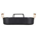 Viking Roaster 3 Ply 16X13 Copper with 2 Piece Carving Set