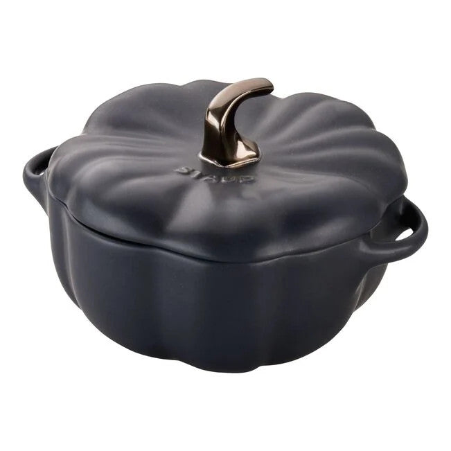 Staub Ceramic 24 oz. Pumpkin Cocotte - Matte Black